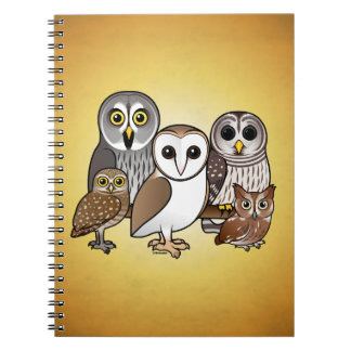 Cuaderno 5 búhos de Birdorable