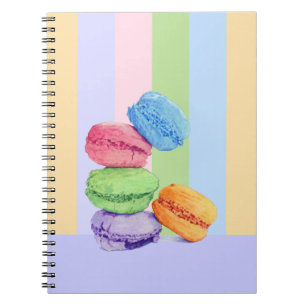 Cuaderno 5 Macarons strips Portátil