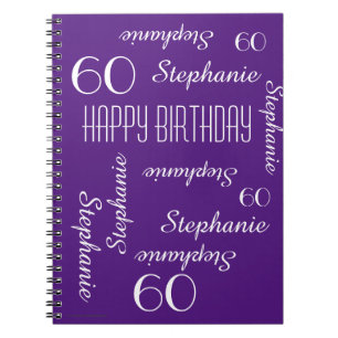 Cuaderno 60º libro de invitados de fiesta de cumpleaños, Re