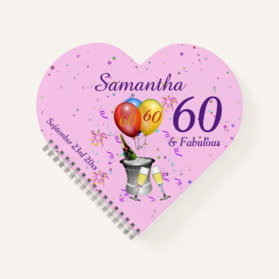 Cuaderno 60.ª celebración de la fiesta de cumpleaños Invita
