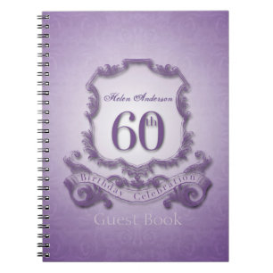 Cuaderno 60.º Personalizado de la celebración de cumpleaños
