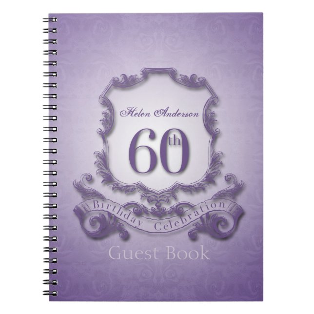 Cuaderno 60.º Personalizado de la celebración de cumpleaños (Frente)