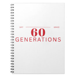 Cuaderno 60 generaciones de tenacidad y gracia