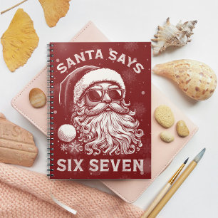 Cuaderno 67 Meme Divertido Santa Dice Seis Siete Navidad