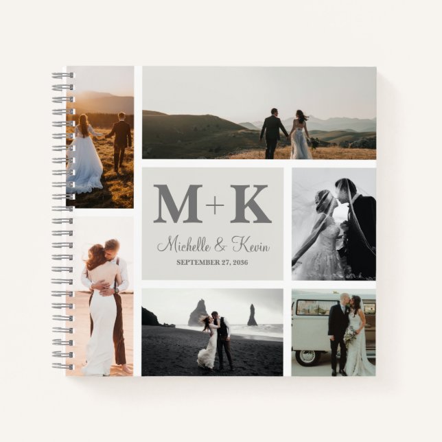 Cuaderno 6 Collage de Bodas de fotografía Keepsake (Anverso)