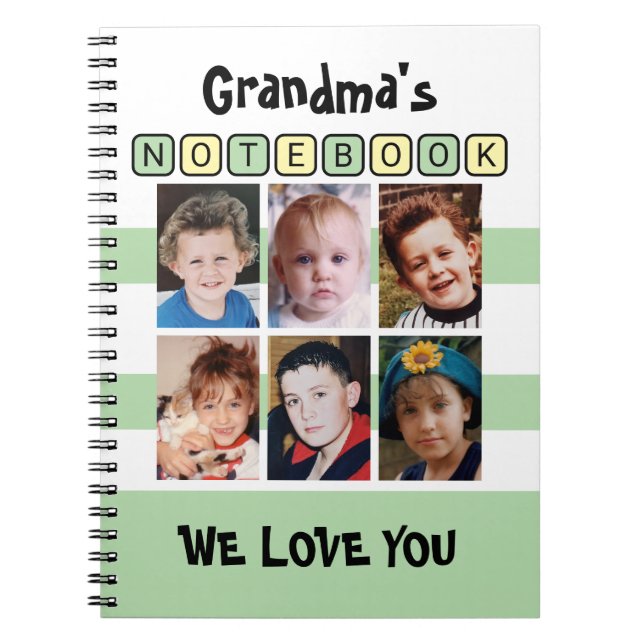 Cuaderno 6 photo love you green grandma's (Frente)