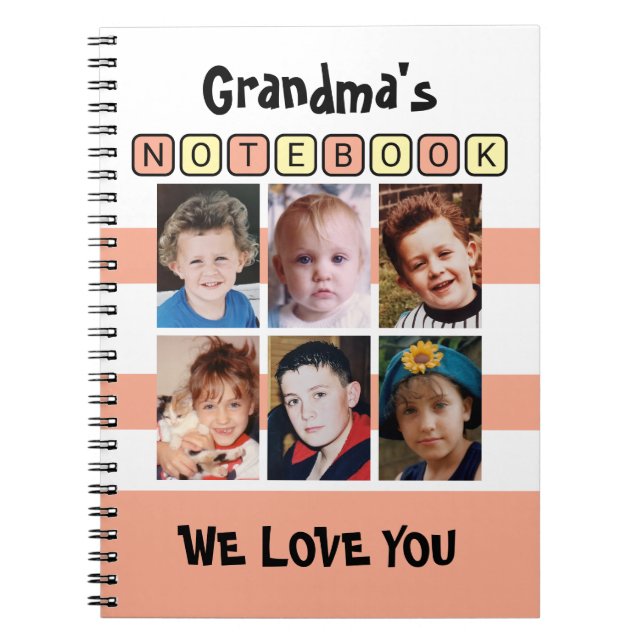Cuaderno 6 photo love you peach grandma's (Frente)