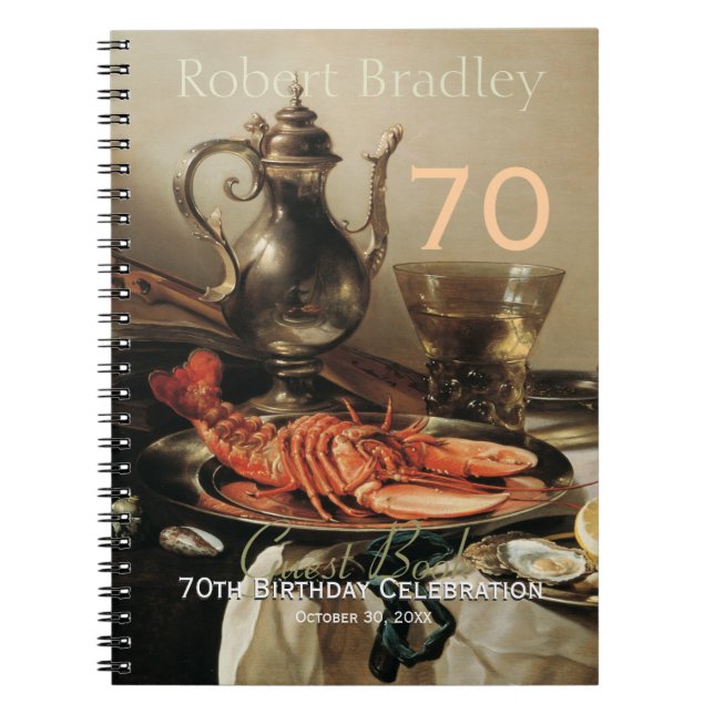 Cuaderno 70.º Personalizable de la celebración de cumpleaño (Frente)