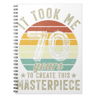 Cuaderno 70 Años Me Tomó 70 Años Crear Esta M
