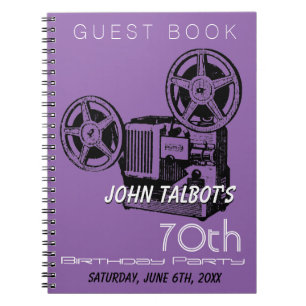 Cuaderno 70.o GuestBook de la fiesta de cumpleaños del