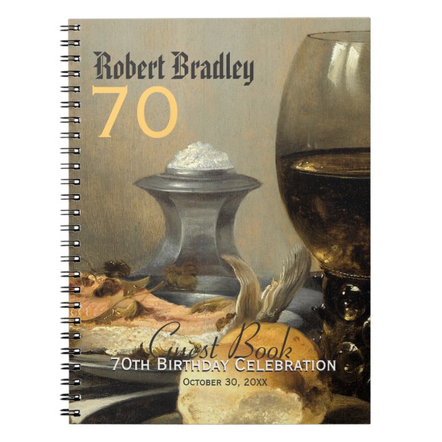 Cuaderno 70.o Libro de visitas del personalizable de la (Frente)