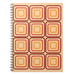 Cuaderno 70s square pattern