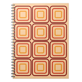 Cuaderno 70s square pattern