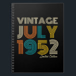 Cuaderno 70th Birthday Vintage 1952 Limited Edition<br><div class="desc">70th Birthday Vintage 1952 Limited Edition</div>