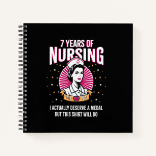 Cuaderno 7 Años de Enfermería Merecen una Medalla Enfermera