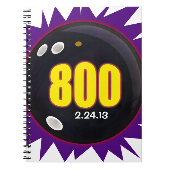 Cuaderno 800 Club, Bowling 800 Series, Bowling Ball Theme, (Frente)