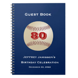 Cuaderno 80.ª fiesta de cumpleaños, espiral de béisbol