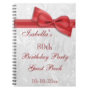 Cuaderno 80.o Damasco y arco de la fiesta de cumpleaños