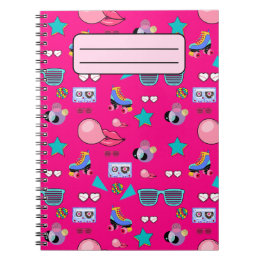 Cuaderno 80s Costume Vibrant pink Retro culture pop
