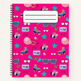 Cuaderno 80s Costume Vibrant pink Retro culture pop