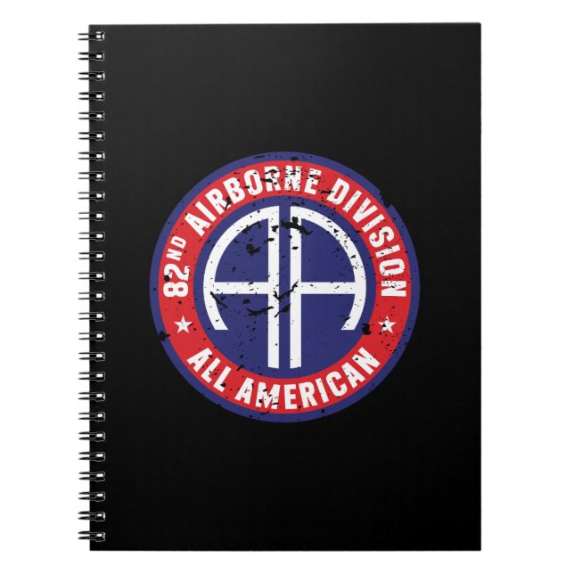 Cuaderno 82ª División Aérea "All American" Grunge (Frente)