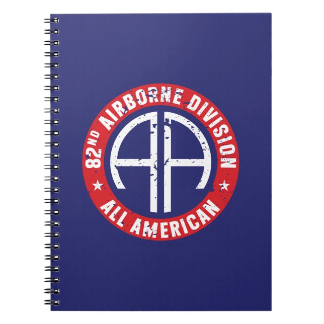 Cuaderno 82ª División Aérea "All American" Grunge (Frente)