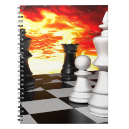 CUADERNO -851253 MURO DE FONDO DE JUEGO DE AJEDREZ FUTURIST