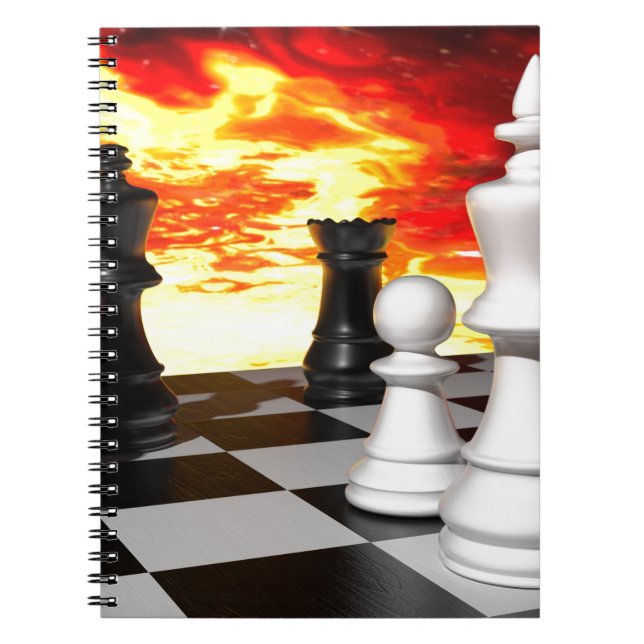 CUADERNO -851253 MURO DE FONDO DE JUEGO DE AJEDREZ FUTURIST (Frente)