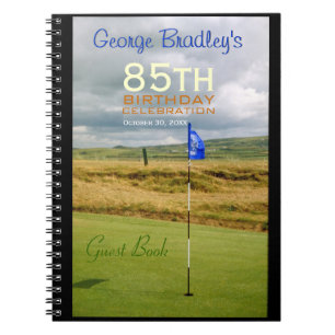 Cuaderno 85o Libro de visitas del golf de la celebración