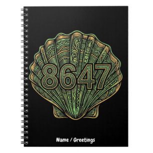 Cuaderno 8647 Concha de Linóleo Ochenta y Seis Cuarenta y S