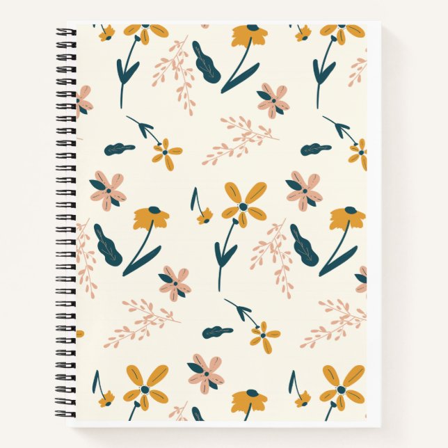 Cuaderno 8,5 x 11 bloc de notas en espiral (Anverso)