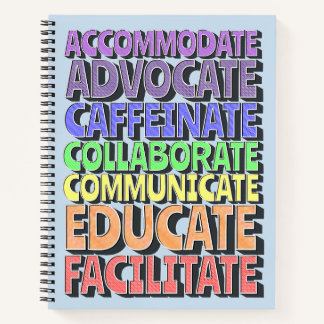 Cuaderno 8.5 x 11 Spiral Notebook - A Teacher's Day