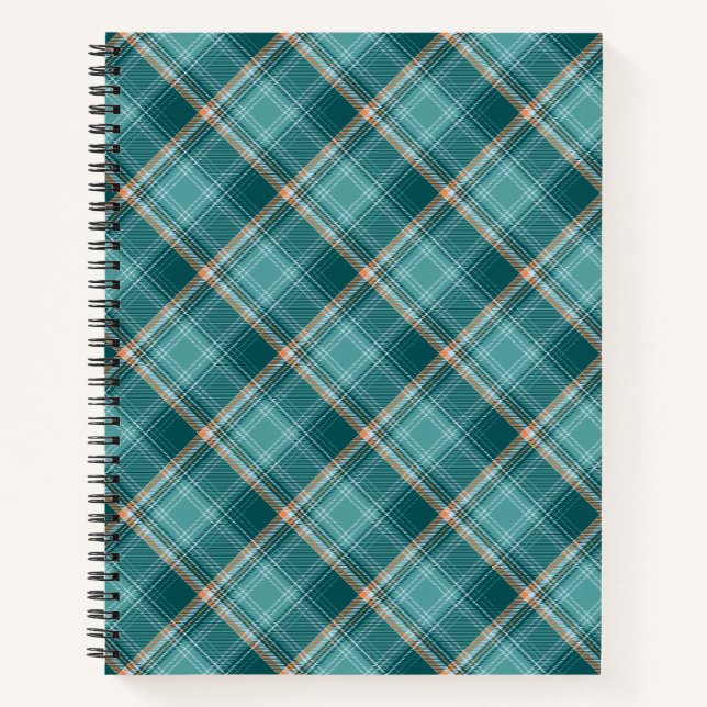 Cuaderno 8.5x11 Espiral portátil Eire Plaid (Anverso)