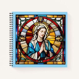 Cuaderno 8" x 8" Madre Mary Portátil de vidrio templado 01