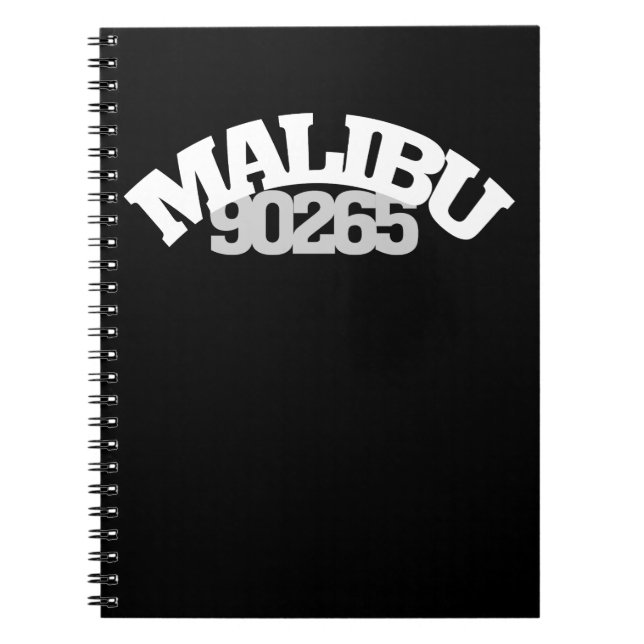 Cuaderno 90265 Malibu California Zip Code Pacific Coast Hwy (Frente)