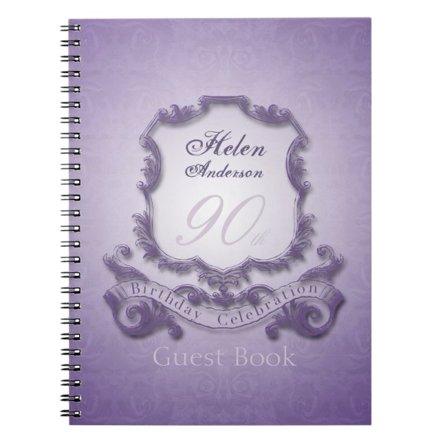 Cuaderno 90.ª Celebración de cumpleaños Libro de Invitado d (Frente)
