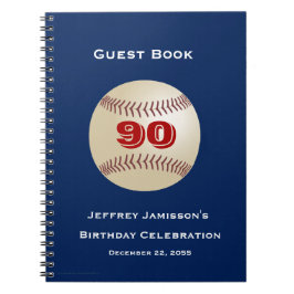Cuaderno 90.ª fiesta de cumpleaños, espiral de béisbol