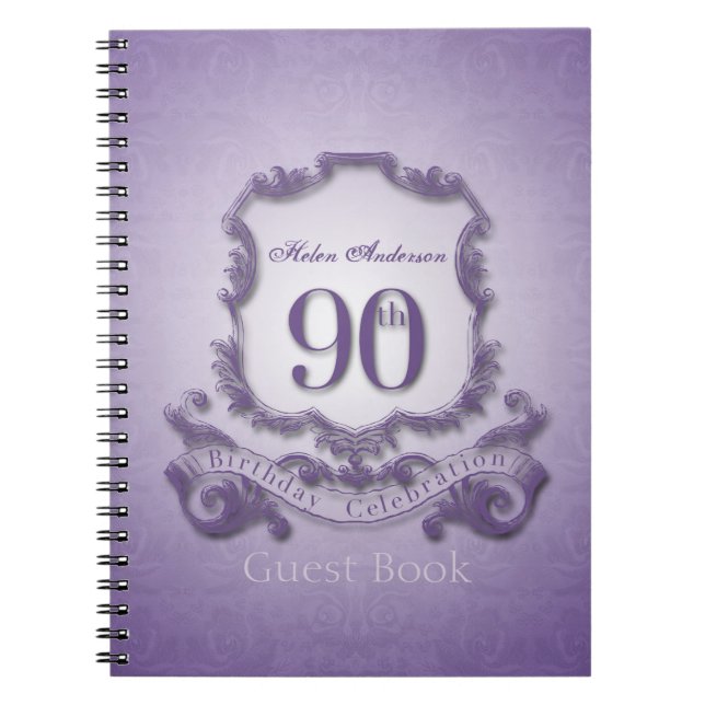 Cuaderno 90.º Personalizado de la celebración de cumpleaños (Frente)