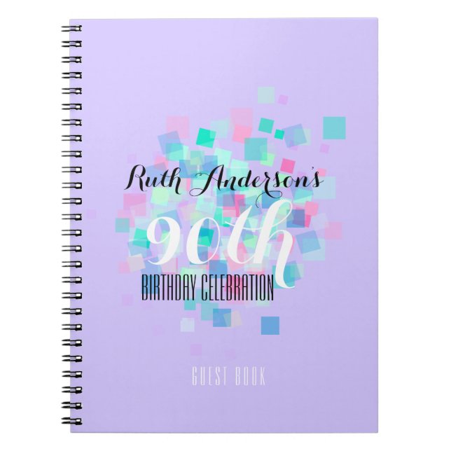 Cuaderno 90.o libro de visitas 2 de la fiesta de cumpleaños (Frente)
