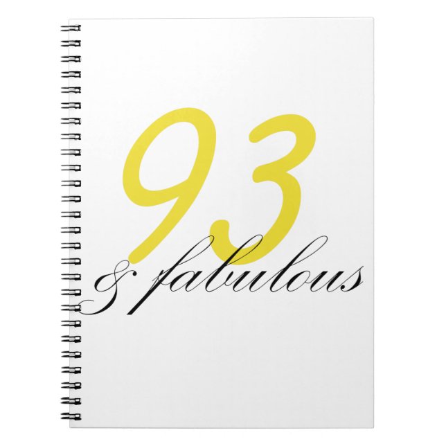 Cuaderno 93 y fabuloso (Frente)