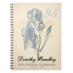 Cuaderno 95.ª fiesta de cumpleaños: Personalizado invitad