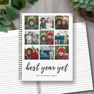 Cuaderno 9 Colaje de Fotos Mejor Año Todavía Caligrafía Neg