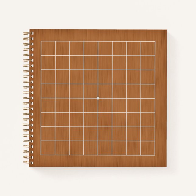 Cuaderno 9x9 Goban con Personalizable de Líneas Blancas (ma (Anverso)