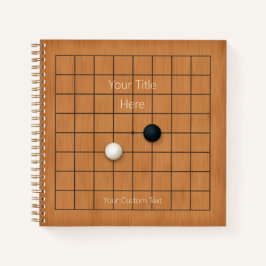 Cuaderno 9x9 Goban con Personalizado de tablero de juego ut
