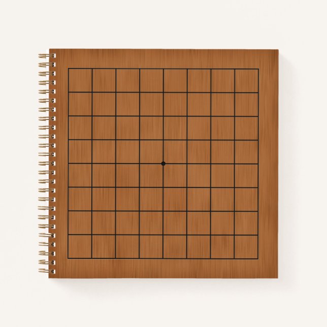 Cuaderno 9x9 Goban para puzzles y Personalizable de juegos  (Anverso)
