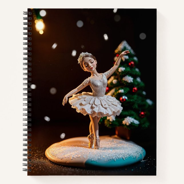 Cuaderno a ballerina dream clay modeling at christmas with  (Anverso)