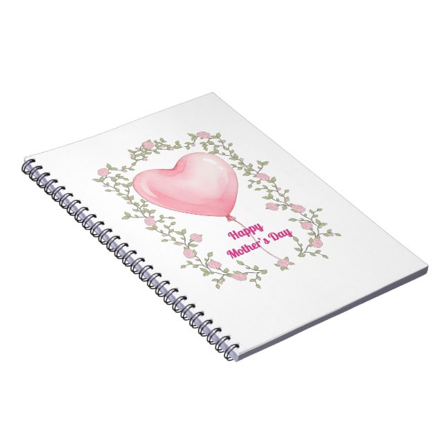 Cuaderno A beautiful notepad for Mother's Day- Pastel pink (Lado Derecho)