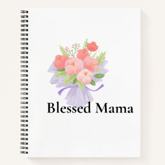 Cuaderno A beautifully designed “Blessed Mama” notebook 