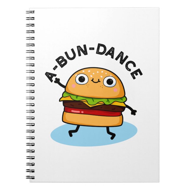 Cuaderno A-bun-dance Baile Divertido Hamburguesa Juego de P (Frente)