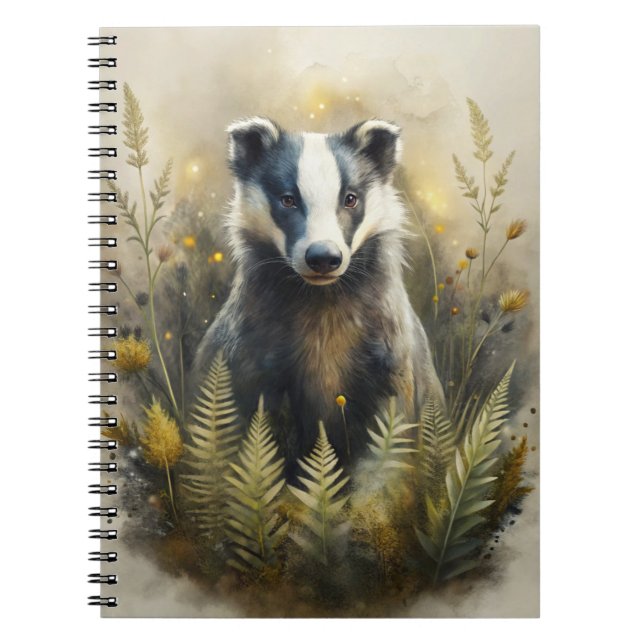 Cuaderno A Cute Forest Badger (Frente)